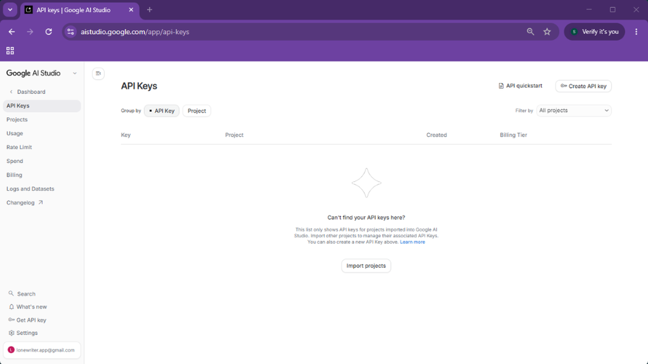 1. Visit the Google AI Studio website and sign in.