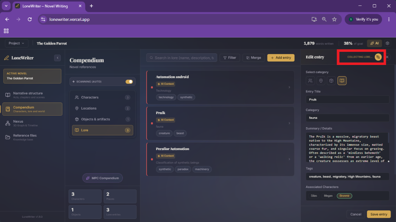 5. AI Autocomplete: let the system analyze your draft and complete the entry for you.